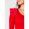 Women's Luna Ruffle Top - falcon park - 3 of 4