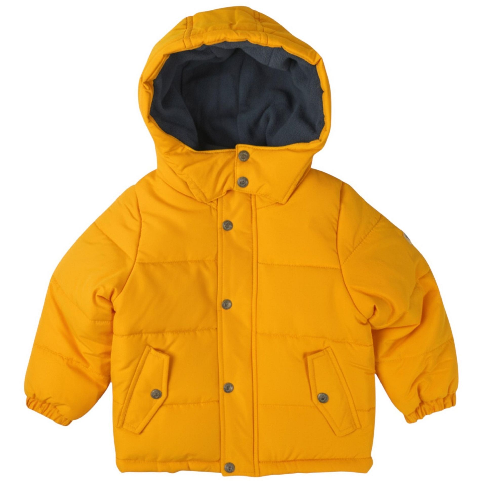 OSHKOSH B'GOSH Toddler Boys' Heavyweight Cozy Lined Puffer Coat, Yellow/Navy, 3T