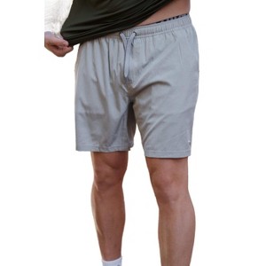 Burlebo Men's Athletic Workout Shorts With Built-in Liner - 1 of 2