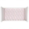Lambs & Ivy Little Garden 100% Cotton Pink Floral Fitted Crib/Toddler Sheet - 3 of 4