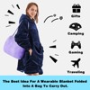 Inhand Wearable Blanket Hoodie for Adult Flannel Oversized Hoodie Sweatshirt Blanket with Pockets Birthday Gifts for Women - 4 of 4