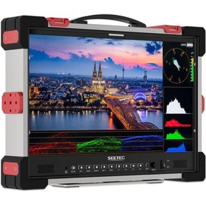 SEETEC P215 PRO-CO 21.5 Inch 1000nit High Brightness Carry on Podcast Broadcast Monitor with Waveform 3D LUT HDR and SDI HDMI Input Output - 1 of 1