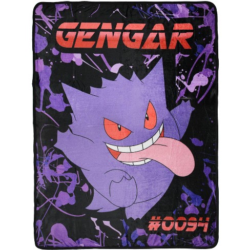 Pokemon Gengar Trading Card Throw Blanket 46 X 60 Soft Fleece Throw Blanket Multicolored Target