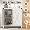 Buffet Cabinet Farmhouse Storage Cabinet with Doors and Shelves, Buffets and Sideboards Entryway Cabinet for Living Room, Dining Room - 4 of 4