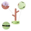 Rosa Modern Jute Cactus Cat Scratching Post with Flower Toys and Built-In Bell Toys - 3 of 4