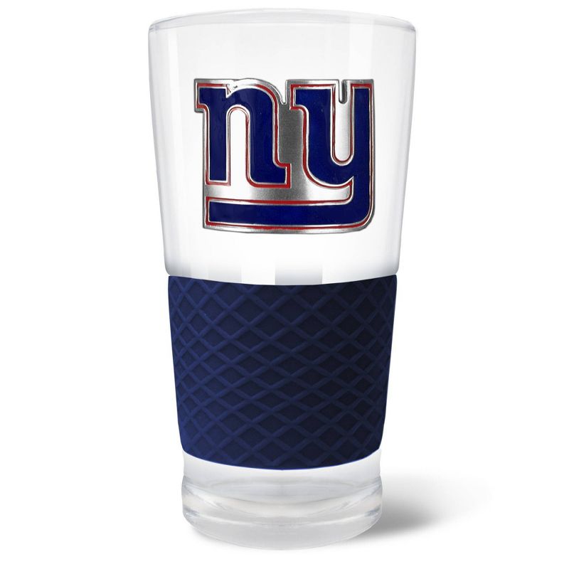 NFL New York Giants 22oz Pilsner Glass with Silicone Grip, 1 of 2
