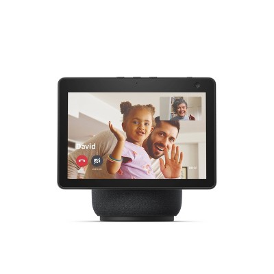 Shop  Echo Show 10 - Charcoal (3rd Gen) + 4-in Full Color Smart Wafer  Light at