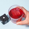 TrueZoo (D)Ice Cube Tray, Novelty Dice Shaped Silicone Molds for Cocktails, 2″ Square, Set of 2, Black - 4 of 4
