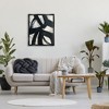 Stupell Industries Dynamic Modern Black Paint Strokes Bold Abstract Floater Canvas Wall Art - 2 of 4