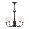 Livex Lighting Ridgedale 5 - Light Chandelier in  Black - 3 of 4