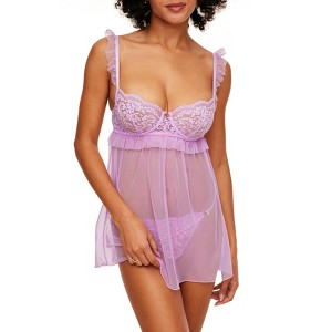 Adore Me Women's Keara Babydoll Lingerie - 1 of 4