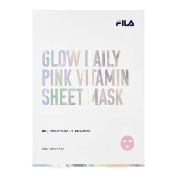 FILA - Glow Daily Pink Vitamin B12 Brightening Luminous Face Sheet Mask (5 Sheets Box)
