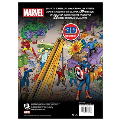 Marvel Look and Find 3D Activity Book with 3D Glasses (Hardcover)