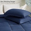 BAGOKIE 2/3 Pieces Comforter Set Box Stitched Bed Set for All Seasons - 3 of 4