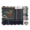 C&F Home 13" x 19" Greenstone Pines Cotton Placemats, Set of 6 - Bear & Moose Lodge - 3 of 4