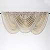 Kate Aurora Ultra Lux Faux Silk Regency Crinkle Rod Pocket Semi Sheer Crystal Beaded Window Valance - 2 of 4