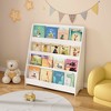 MAYEERTY 4 Tier Kid Bookshelf, Toddler Book Display Shelves, Helps Keep Bedroom Playrooms White - 3 of 4