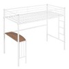 NicBex Twin over Full Bunk Bed with Desk Convertible Metal Bed Frame with Full Length Guardrail and Ladder, No Box Spring Required - 3 of 4