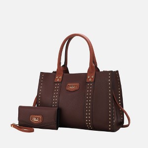 MKF Collection Davina Vegan Leather Women’s Tote Bag with wallet by Mia K - 1 of 4