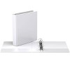 1.5" Premium Angle D Ring Binder 6pk Customizable View White - Easyview: 350 Sheet Capacity, 2 Pockets, Hard Cover - 2 of 2