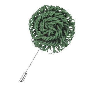 Unique Bargains Flower Lapel Pins Stick Brooch for Men Wedding Graduation 1 Pc - 1 of 4
