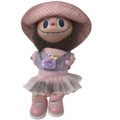 Doll Clothes Superstore 6-Piece Photographer Adventure Outfit for 17.5cm Labubu Dolls