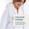 Ben Kaufman Hooded Velour Robes - Unisex Cotton Bathrobe for Men & Women, Luxury Hotel Spa Soft Plush & Lightweight - 4 of 4