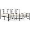 vidaXL Metal Bed Frame with Headboard and FootboardBlack 76 in.x79.9 in. King - 2 of 4