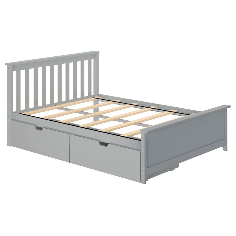 Max & Lily Full-Size Platform Bed with Under Bed Storage Drawers, 4 of 9