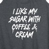 Women's - Instant Message - Sugar With Coffee And Cream Graphic Racerback Tank - 2 of 4