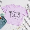Simply Sage Market Women's Wild and Free Flowers Short Sleeve Relaxed Fit Cropped Tee - 3 of 4