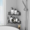 ATTOP 2-Shelf Stainless Steel Wall Mount Shower Caddy, 2 Count - 2 of 4
