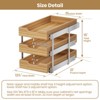3 Tier Pull Out Cabinet Organizer, Heavy-Duty Pull Out Drawer, Slide Out Wood Shelf for Cabinets - 3 of 4