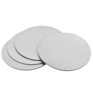 Unique Bargains PU Heat Resistant Waterproof Oil Proof Coasters 4 Pcs 4.02" - 1 of 4