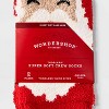 Toddler Santa 2pk Cozy Crew Socks with Gift Card Holder - Wondershop™ Red 2T-3T - image 3 of 3
