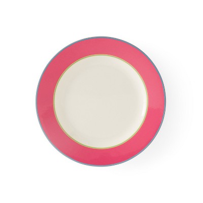 Kit Kemp by Spode 9.5" Calypso Side/Salad Plate, Vibrant Colors, Porcelain, Dishwasher and Microwave Safe, Ideal for Appetizers, Dessert, Snacks