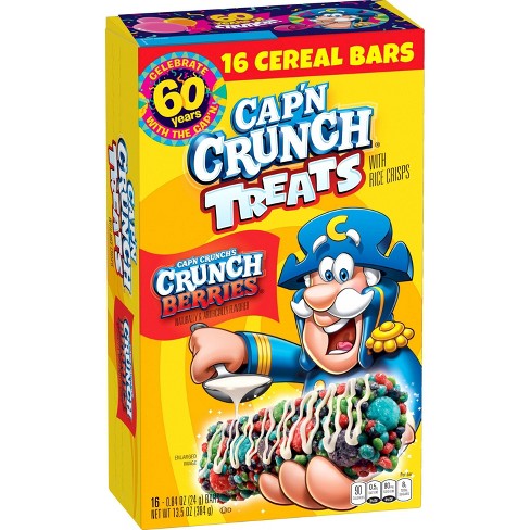 Cap n Crunch Treat Bar Crunch Berries 16ct Target