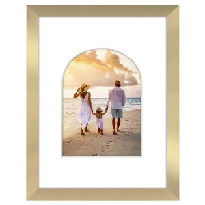 Americanflat Picture Frame with Oval Mat Insert and Shatter-Resistant Glass - Signature Collection - Photo Frame for Wall Display - 1 of 4
