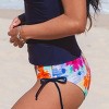 Women's Twilight Garden Floral Standard Bikini Bottoms - Cupshe - 3 of 4