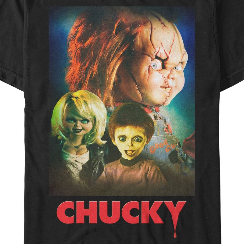 Men's Seed of Chucky Family Poster T-Shirt, 2 of 6