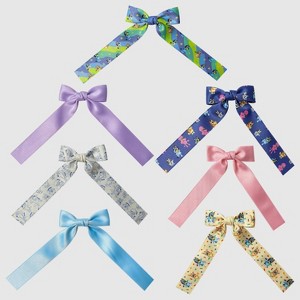 Girls' Bluey 7pk Satin Bows - 1 of 2