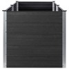 vidaXL Raised Garden/Flower Bed - Gray WPC/Steel, Weather-Resistant, Modern Design, 78.7" x 19.7" x 35.8" - 4 of 4