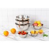 COOK WITH COLOR Stainless Steel Mixing Bowls 6 Piece Set SILVER - 3 of 3