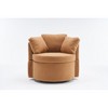 Teddy Fabric Swivel Chair with Storage and Back Cushion - 2 of 4