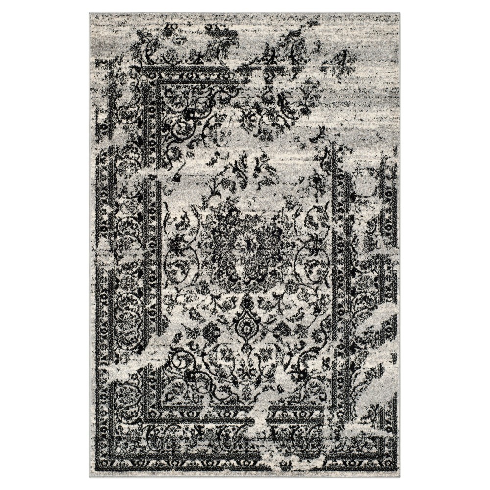 Addaneye Area Rug - Silver/Black (6'x9') - Safavieh