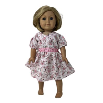 Doll Clothes Superstore Sweet Pink Flower Dress Fits 18 Inch Girl Dolls Like Our Generation American Girl My Life Dolls