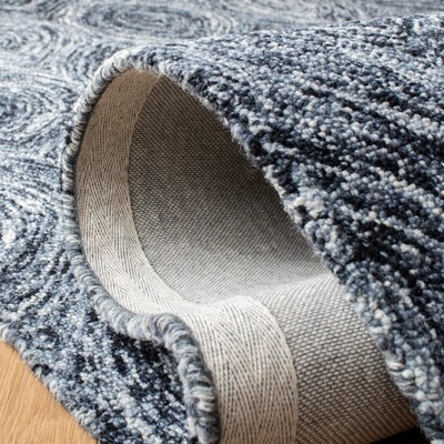 Gray Rectangular Hand-Tufted Wool Rug, 3' x 5'