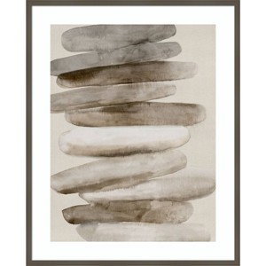 Amanti Art Stacked Rocks I by PI Studio Wood Framed Wall Art Print - 1 of 4