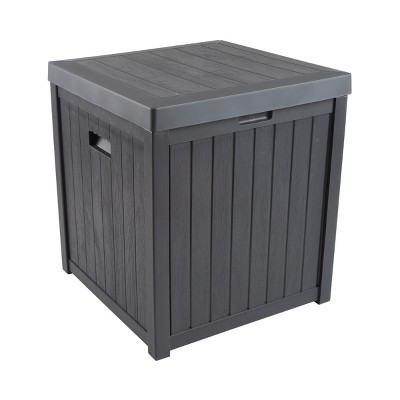 50 Gallon Outdoor Deck Box for Pool Accessories or Patio Furniture Cushions - Waterproof Fade-Resistant by Pure Garden