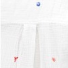 BeachLunchLounge Women's Rosie Tie Front Embroidered Beach Findings Top | White - 4 of 4
